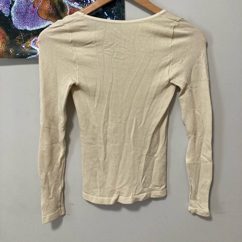 Down The Middle Button Stretchy Top - image 2